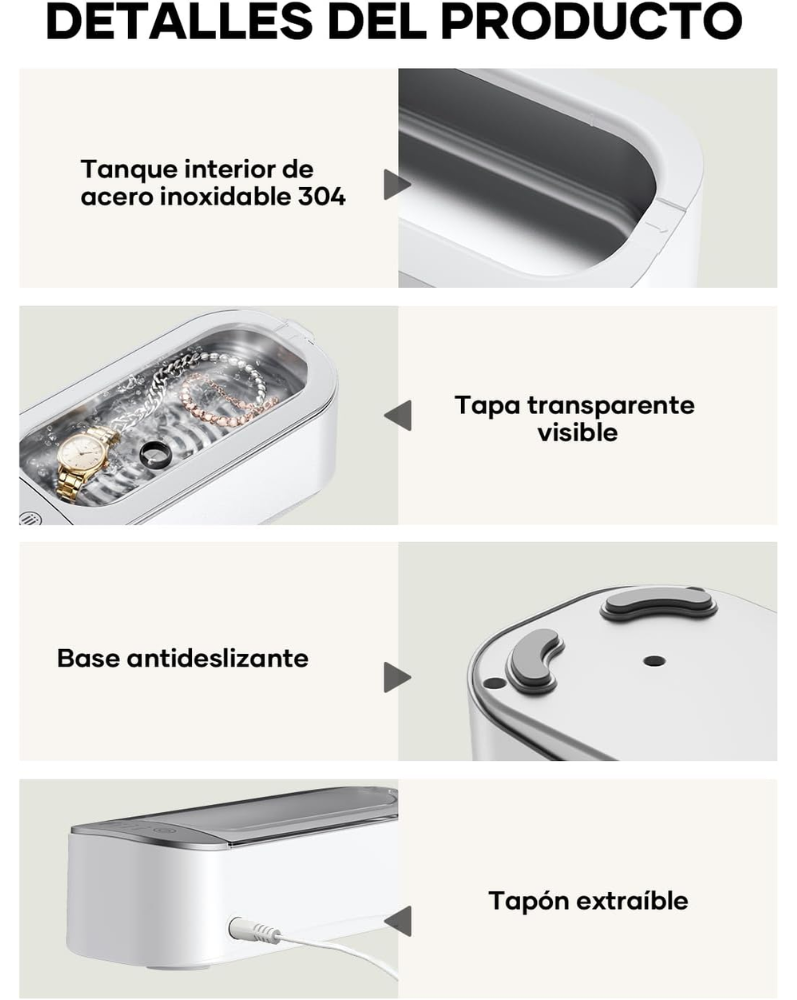 Limpiador Ultrasónico Joyería